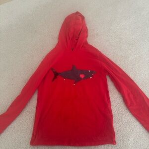 Boys sequin Valentine’s Day shark shirt